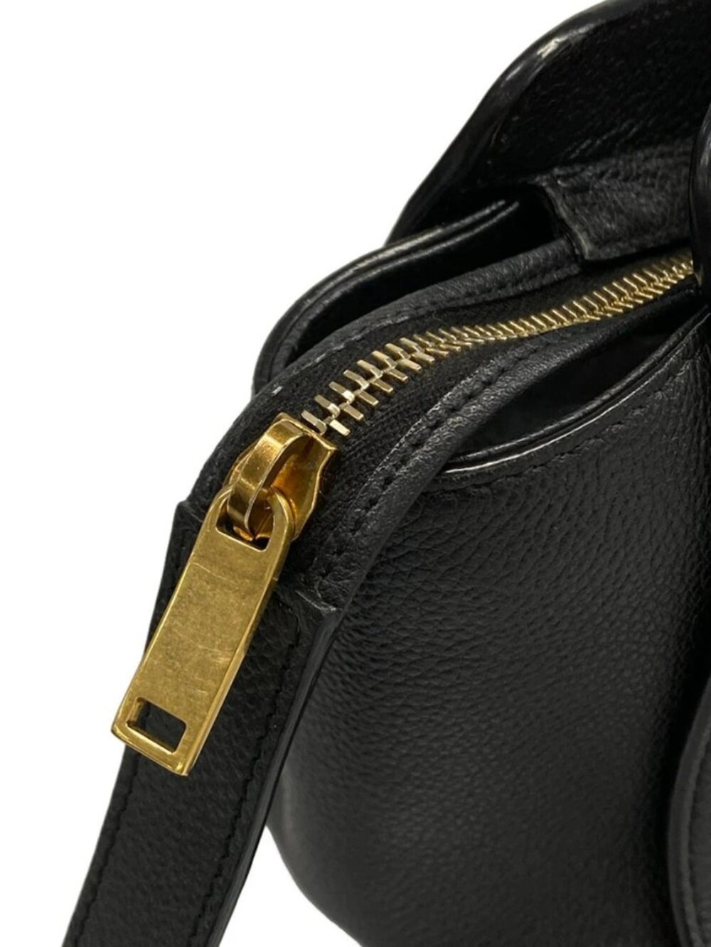 SAINT LAURENT PARIS Baby Tote Downtown 635346 Black Leather Handbag - Picture 10 of 15